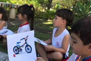 Alunos do Infantil IC e ID participam de atividade no bosque