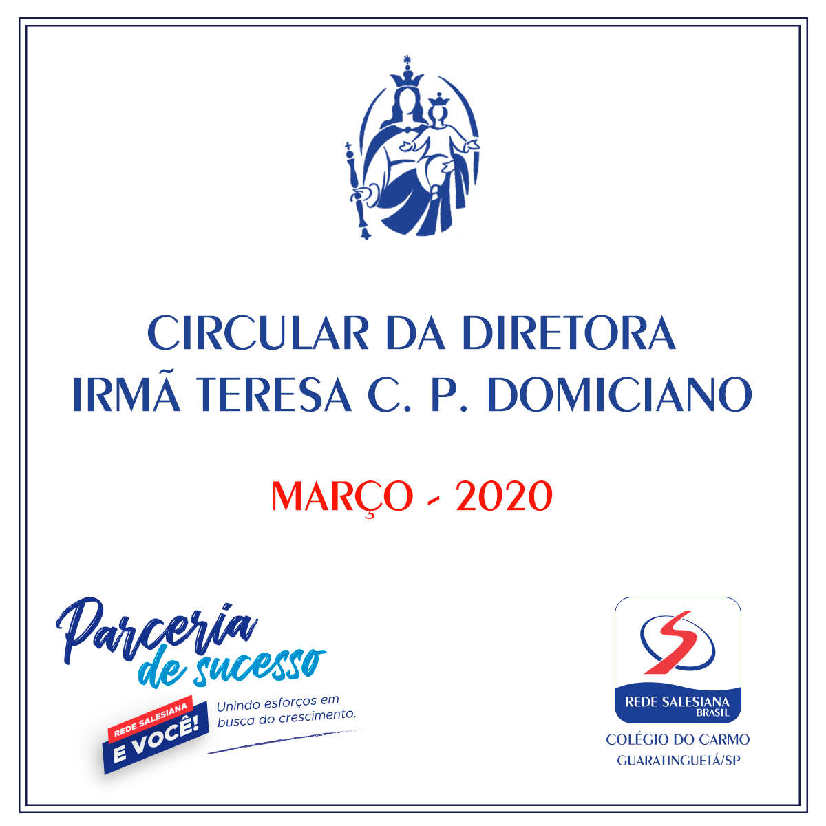Circular da Diretora - Mês de Março