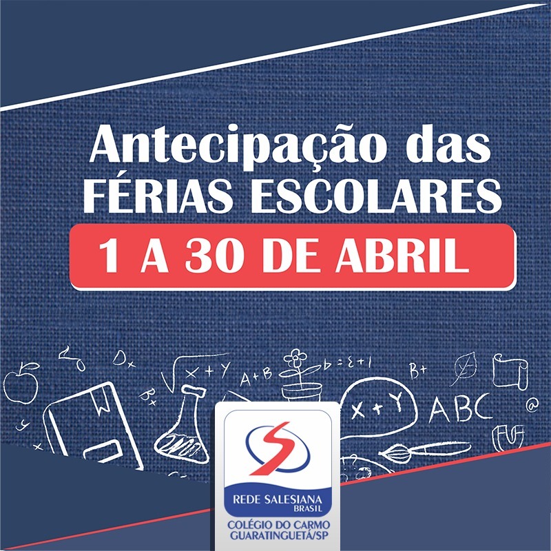 Comunicado - Antecipação de férias