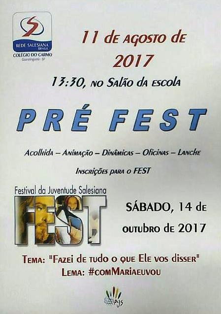 Pré-fest acontece no dia 11 de agosto